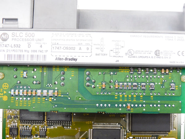 ALLEN BRADLEY 1747-L532 SER. D F/W 9 (NO KEY) (AS PICTURED) NSNP