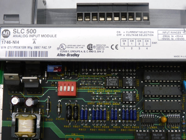 ALLEN BRADLEY 1746-NI4 SER. A 10VDC (NO DOOR) NSNP