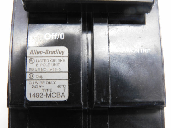 ALLEN BRADLEY 1492-MCBA2H60 SER. A 60A 240VAC (BR/WH) NSMP