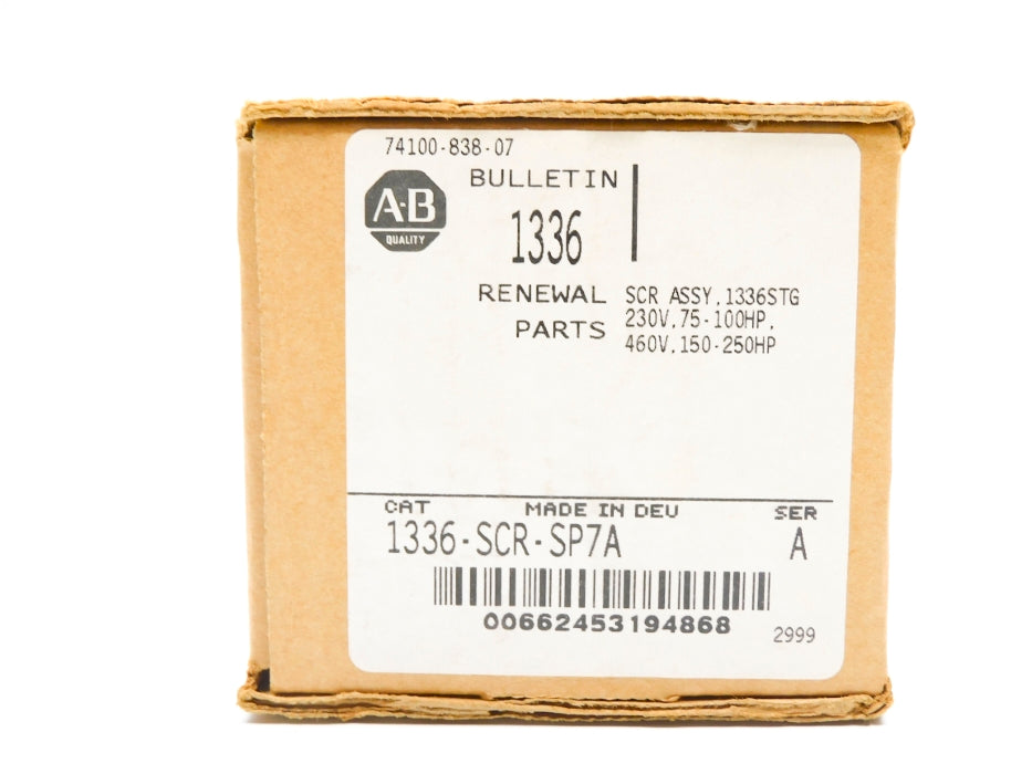 ALLEN BRADLEY 1336-SCR-SP7A SER. A 230/460V (BR/WH) NSFS