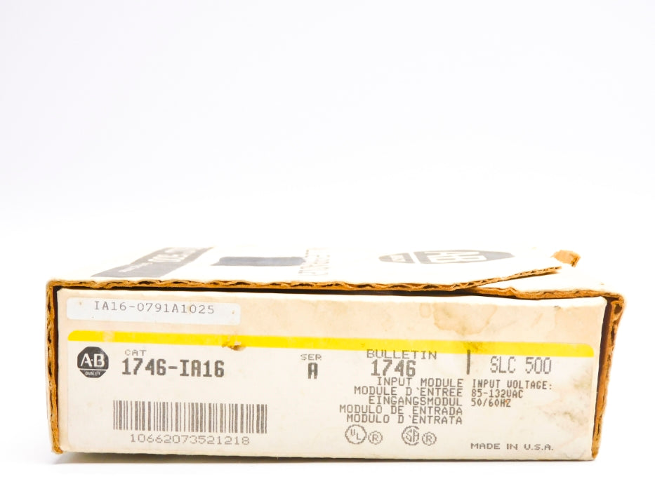ALLEN BRADLEY 1746-IA16 SER. A 85-132VAC NSMP