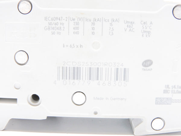 ABB 2CDS253001R0324 S203-C32 32A 400V (AS PICTURED) NSNP