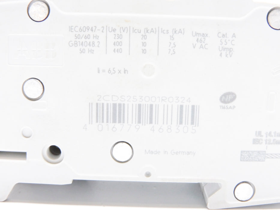 ABB 2CDS253001R0324 S203-C32 32A 400V (AS PICTURED) NSNP