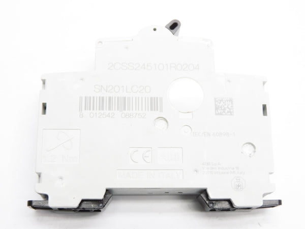 ABB 2CSS245101R0204 SN201L-C20 20A 230V NSNP