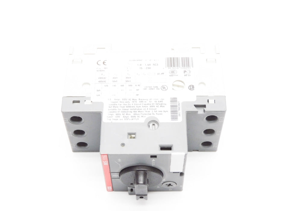 ABB MS116-1.6 690VAC 1.0-1.6A NSNP