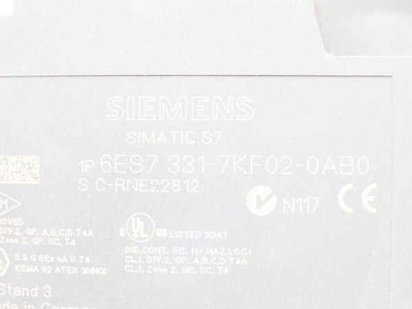SIEMENS 6ES7331-7KF02-0AB0 NSNP