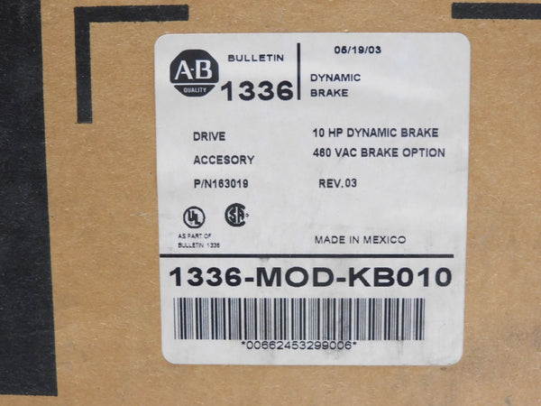 ALLEN BRADLEY 1336-MOD-KB010 SER. D 380-460VAC NSMP