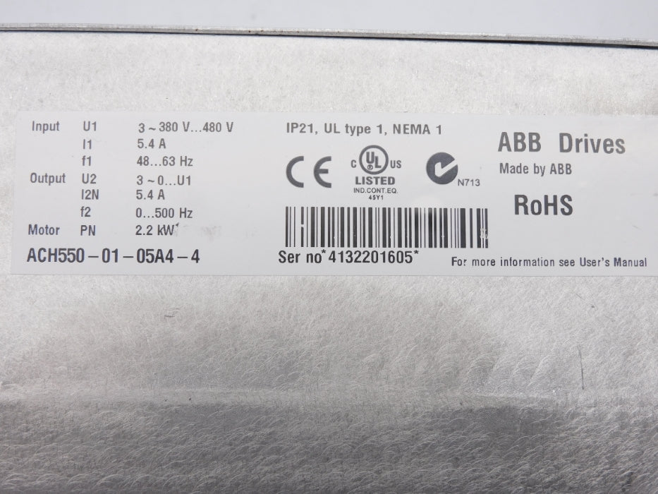 ABB ACH550-01-05A4-4 REMAN