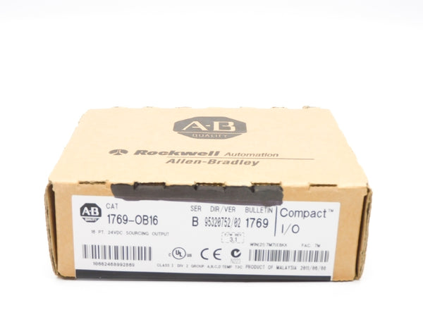 ALLEN BRADLEY 1769-OB16 SER. B F/W 3.1 24VDC DATE: 2011 NSFS