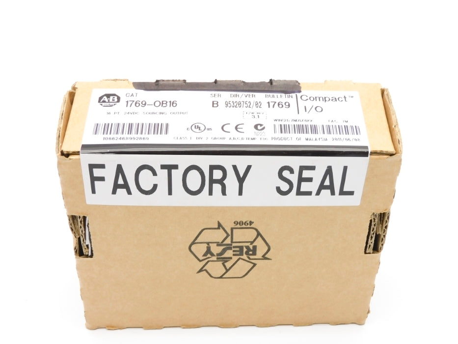 ALLEN BRADLEY 1769-OB16 SER. B F/W 3.1 24VDC DATE: 2011 NSFS