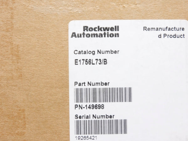 ALLEN BRADLEY 1756-L73 SER. B REMAN