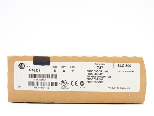 ALLEN BRADLEY 1747-L533 SER. E F/W 11 DATE: 2011 NSFS