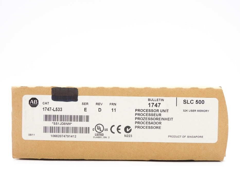 ALLEN BRADLEY 1747-L533 SER. E F/W 11 DATE: 2011 NSFS
