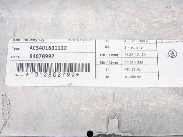 ABB ACS401601132 UNMP