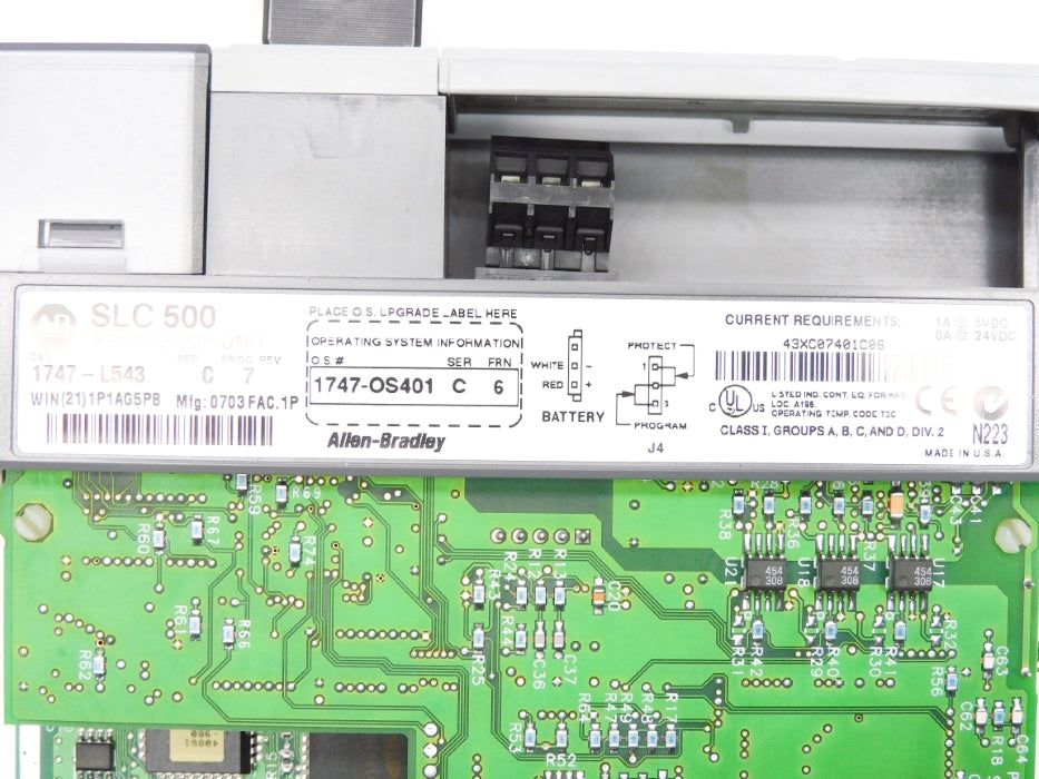 ALLEN BRADLEY 1747-L543 SER. C F/W 6 NSNP