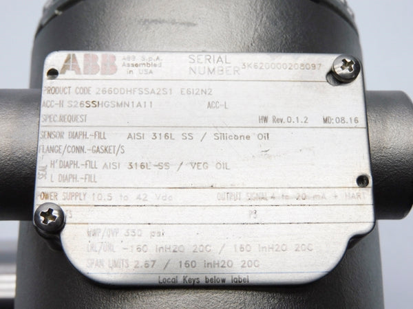 ABB 266DDHFSSA2S1-E6I2N2 350PSI NSMP