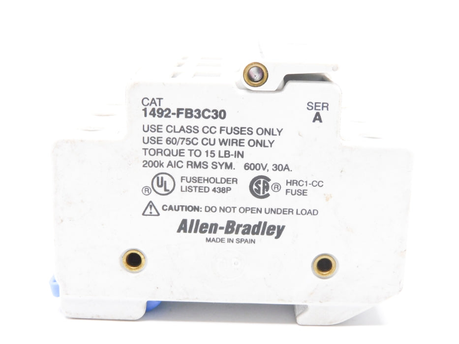 ALLEN BRADLEY 1492-FB3C30 SER. A 600V 30A UNMP