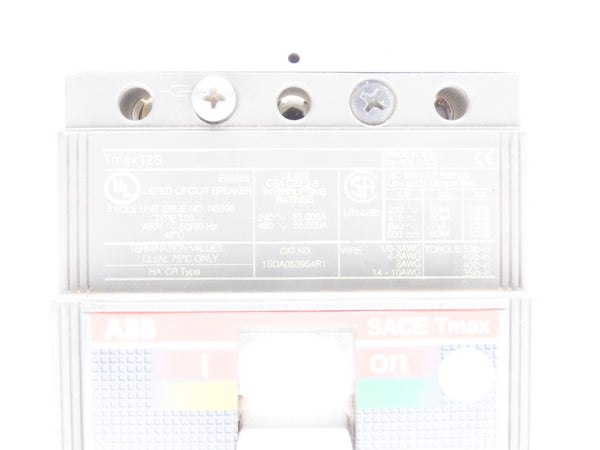 ABB TMAXT2S 480V UNMP