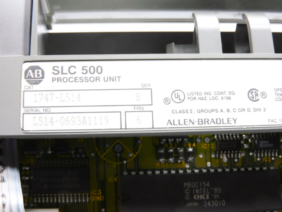 ALLEN BRADLEY 1747-L514 SER.  B F/W 6 (NO BATTERY) NSNP