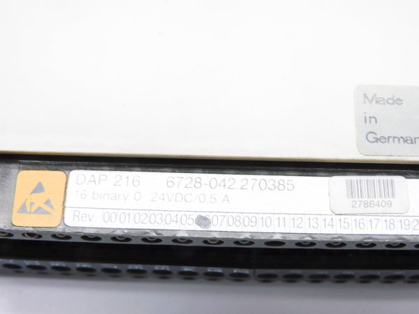 AEG 6728-042.270385 DAP216 24VDC 0.5A NSNP