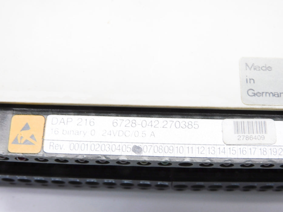 AEG 6728-042.270385 DAP216 24VDC 0.5A NSNP