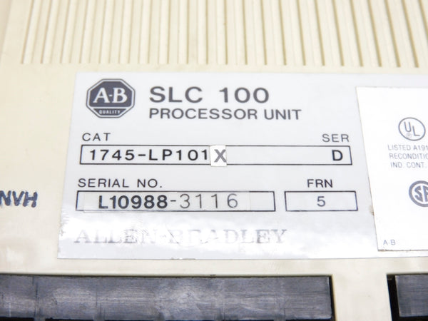 ALLEN BRADLEY 1745-LP101X SER. D F/W 5 UNMP
