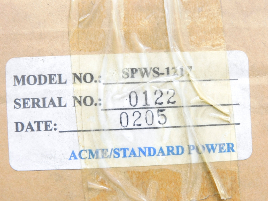 ACME/STANDARD POWER SPWS-1217 NSMP