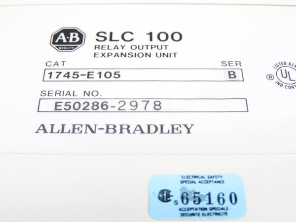 ALLEN BRADLEY 1745-E105 SER. B NSMP