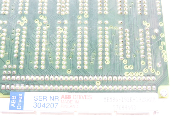 ABB MEM86-192K+192KRAM 57088443 UNMP