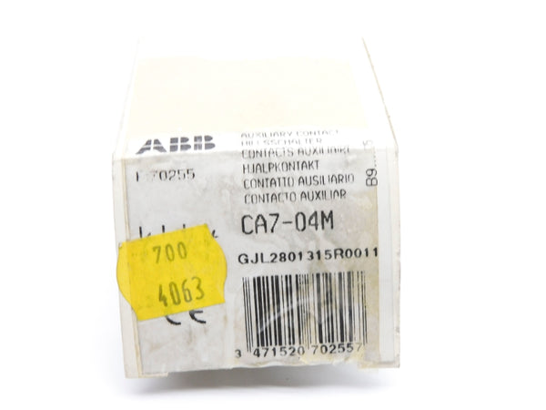 ABB GJL2801315R0011 CA7-04M 690V 10A NSMP