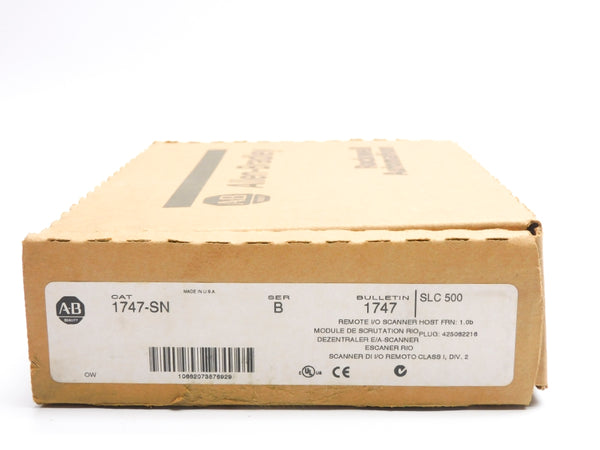 ALLEN BRADLEY 1747-SN SER. B F/W 1.0B 5VDC NSMP