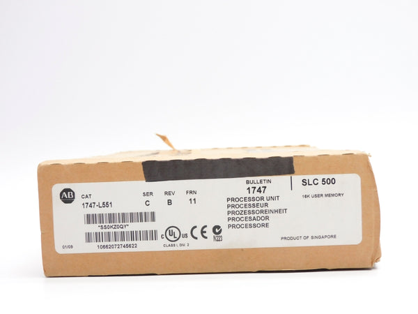 ALLEN BRADLEY 1747-L551 SER. C F/W 11 24VDC NSMP