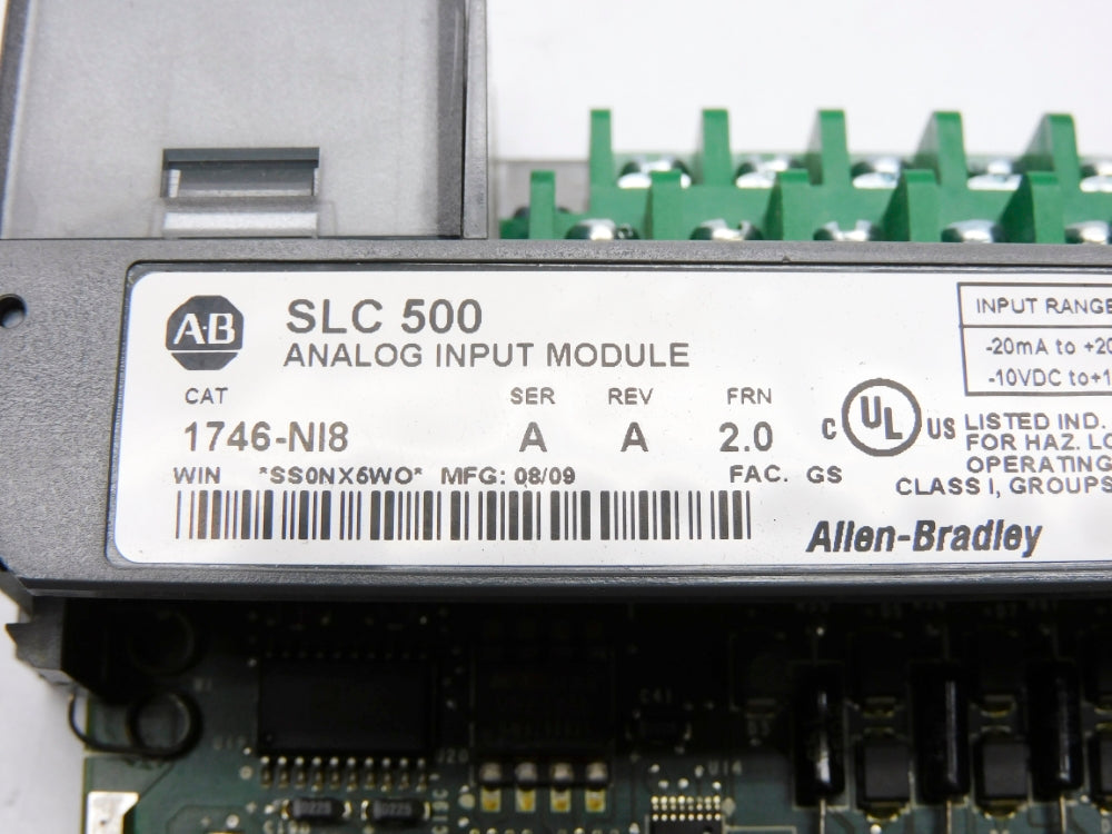 ALLEN BRADLEY 1746-NI8 SER. A F/W 2.0 (NO DOOR) NSMP