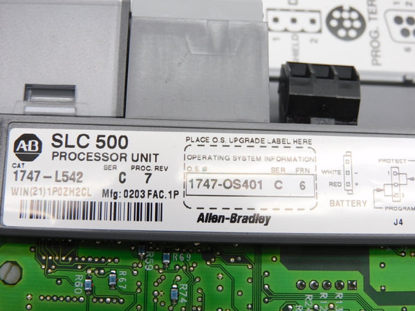 ALLEN BRADLEY 1747-L542 SER. C F/W 6 NSMP