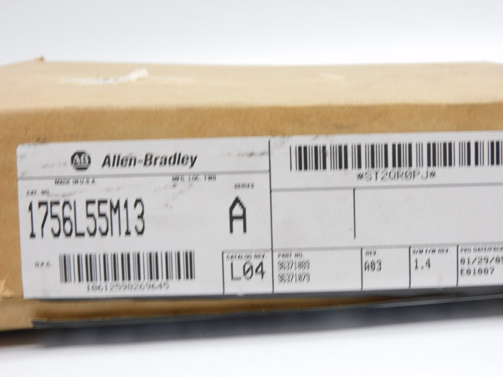 ALLEN BRADLEY 1756-L55M13 SER. A F/W 1.4 (NO KEY) NSMP