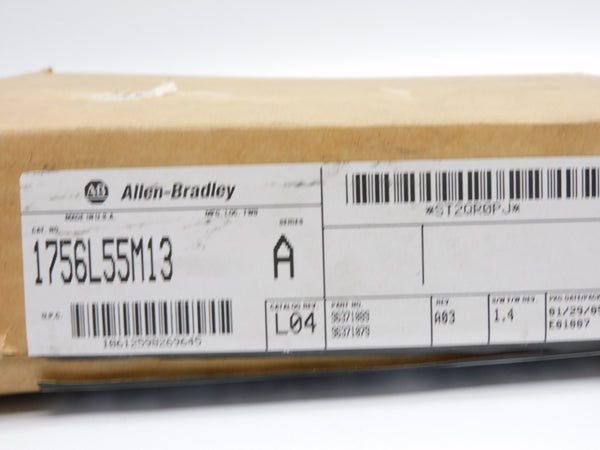 ALLEN BRADLEY 1756-L55M13 SER. A F/W 1.4 (NO KEY) NSMP