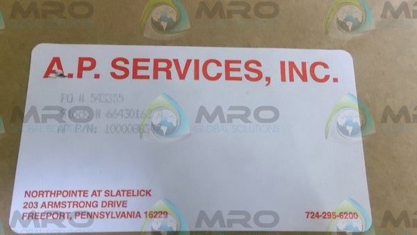 A.P. SERVICES 1000088347 GASKET  NSMP