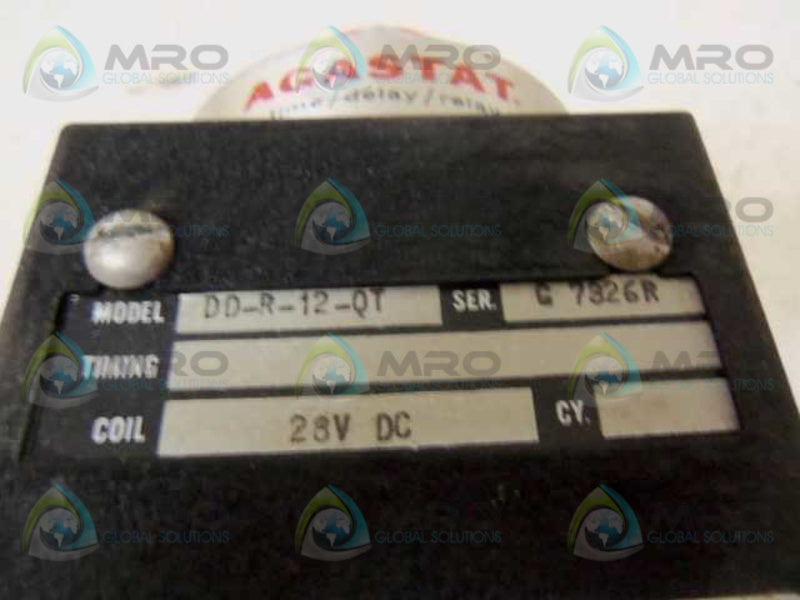 AGASTAT DD-R-12-QT TIME DELAY RELAY  UNMP