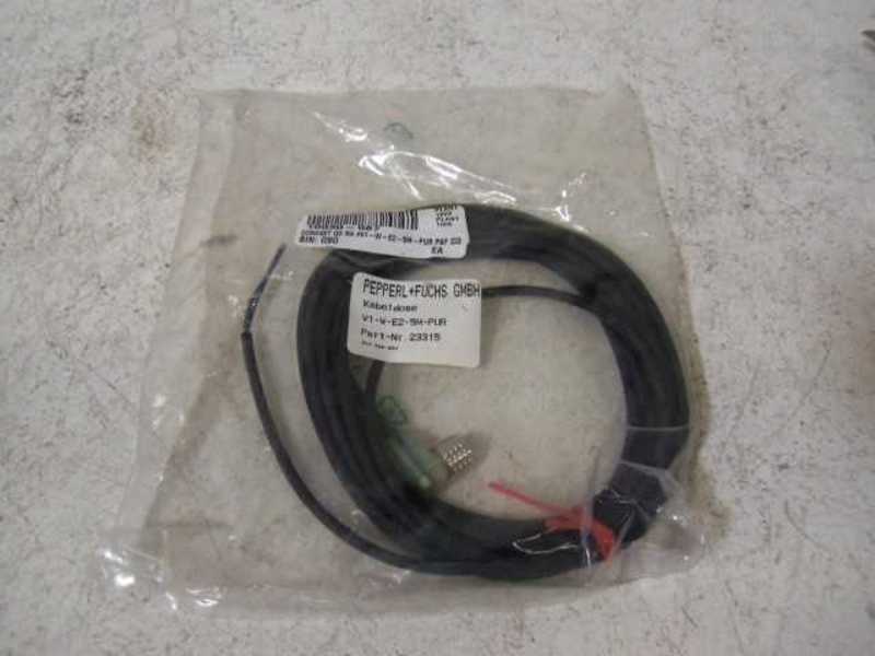 PEPPERL+FUCHS V1-W-E2-5M-PUR CONNECTOR CABLE 23315  NSMP