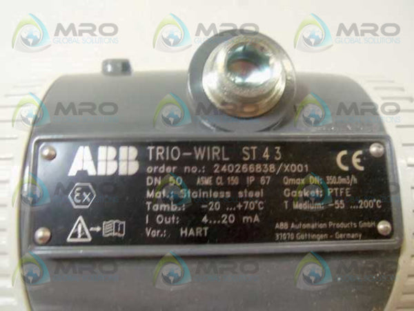 ABB TRIO-WIRL ST 4 3 FLOWMETER 240266838/X001  NSNP