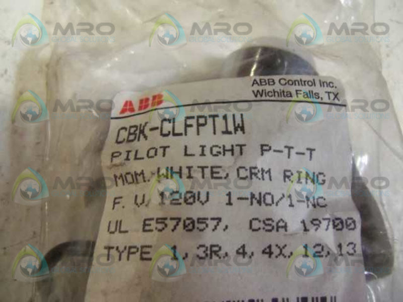 ABB CBK-CLFPT1W PILOT LIGHT  NSMP