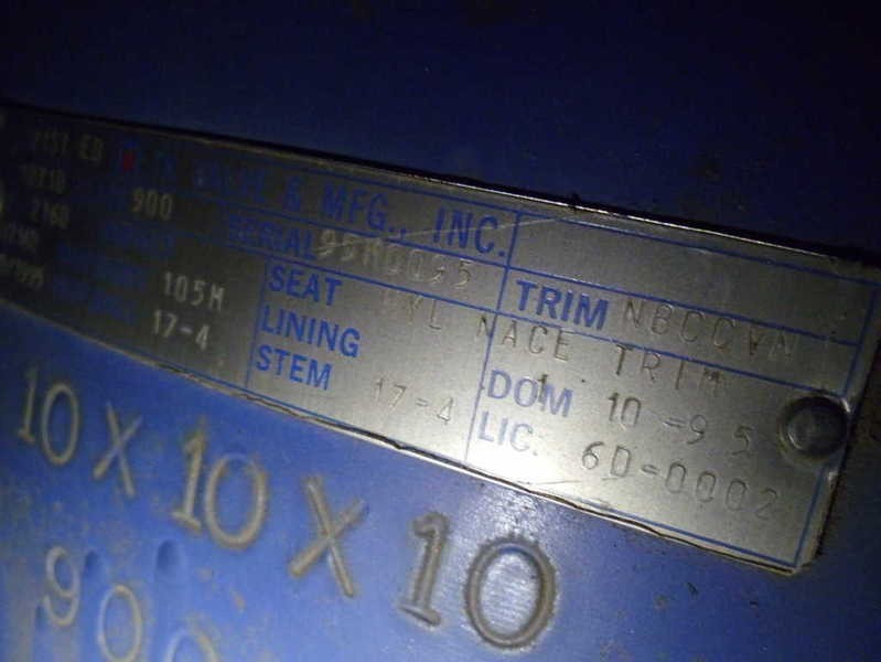 6D21STED VALVE 10x10x10  NSNP