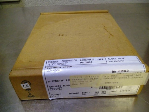 ALLEN BRADLEY 1756-ENET SER. B F/W 2.7 2006 (REMAN)  NSFS