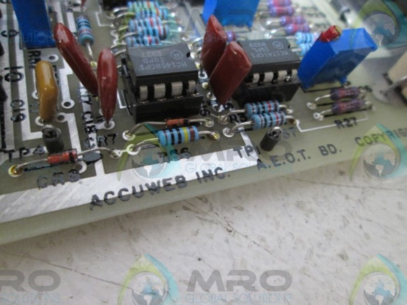 ACCUWEB PCB3023 PC RELAY BOARD ASSEMBLY  UNMP