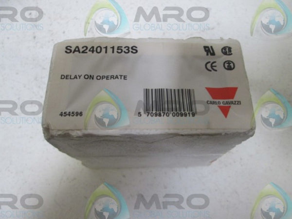 CARLO GAVAZZI SA2401153S TIMER DELAY RELAY  NSNP
