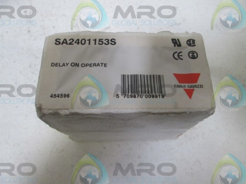 CARLO GAVAZZI SA2401153S TIMER DELAY RELAY  NSNP