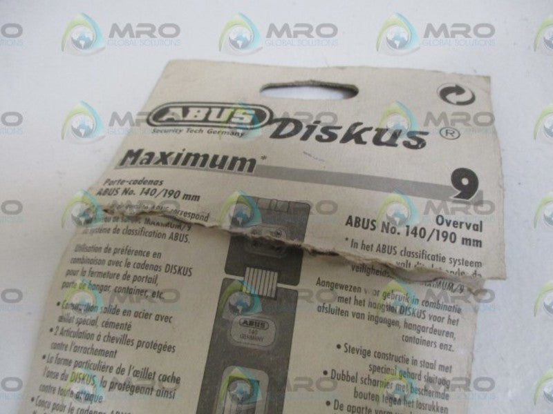 ABUS 140/190MM HASP AND STAPLE ORIGINAL PAKCAGE