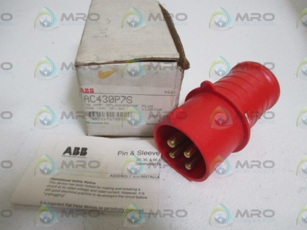 ABB AC430P7S SPLASHPROOF PLUG  NSMP