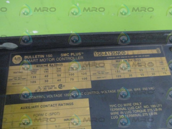ALLEN BRADLEY 150-A135NCD SER.B  UNMP