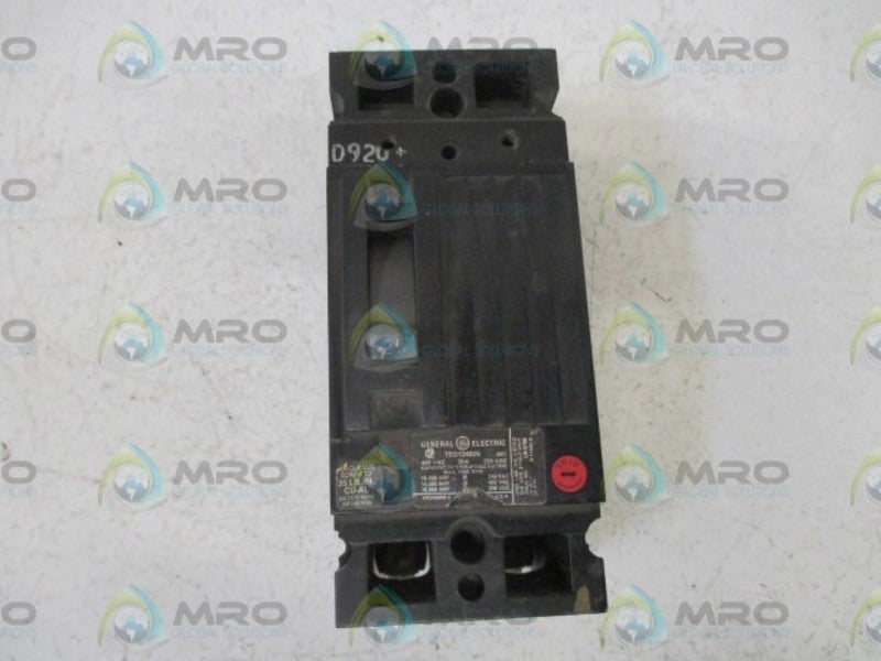 GENERAL ELECTRIC TED124025 CIRCUIT BREAKER  UNMP